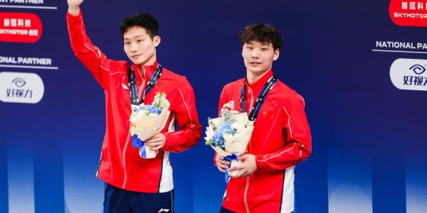 开云-跳水世界杯总决赛男子双人3米板：王宗源/郑九源夺冠